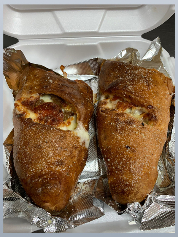 calzone cut up